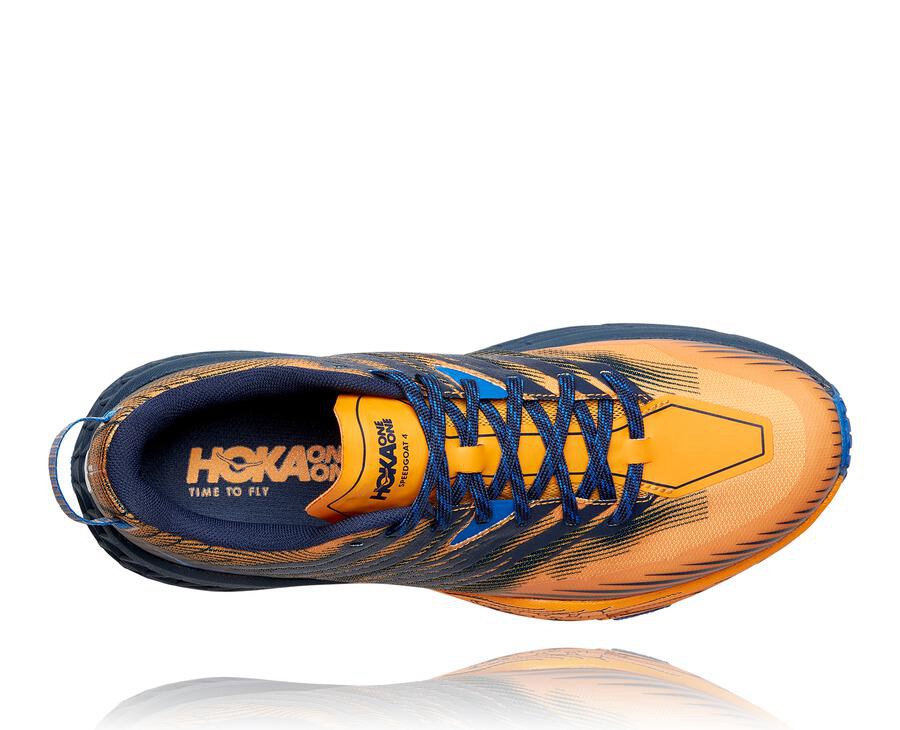 Hoka One One Spor Ayakkabı Erkek Turuncu/Siyah - Speedgoat 4 - MX3798406